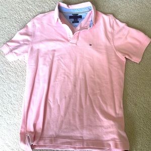 Tommy Hilfiger mens pink polo - size Large